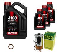 UOMO Controllo Set 8 L MOTUL 4100 SYN-ERGY SPEC 10W40 Per Mercedes-Benz 190