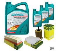 UOMO Controllo Set 8L ADDINOL GIGA LIGHT MV 0530 LL 5W-30 Per Seat Altea 5P1