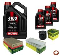 UOMO Controllo Set 8L MOTUL 4100 SYN-ERGY SPEC 10W40 Per Nissan NP300 Navara