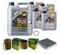 UOMO Controllo Set 9 L LIQUI MOLY TOP TEC 4100 5W-40 Per PORSCHE PANAMERA