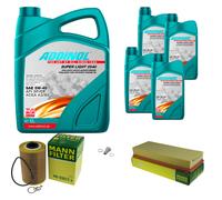 UOMO Controllo Set 9L ADDINOL 0540 SUPER LIGHT 5W-40 Per Alpina B10 E34
