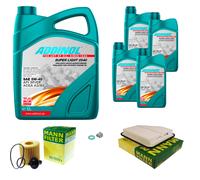 UOMO Controllo Set 9L ADDINOL 0540 SUPER LIGHT 5W-40 Per Lotus Evora