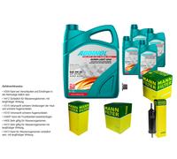 UOMO Controllo Set 9L ADDINOL SUPER LIGHT 5W-40 Per BMW 6 Gran Turismo G32