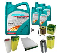 UOMO Controllo Set 9L ADDINOL SUPER LIGHT 5W-40 Per BMW X5 E53 3.0d Terra