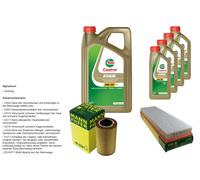 UOMO Controllo Set 9L CASTROL EDGE 5W-30 C3 Per BMW 5 Serie 525tds 525td