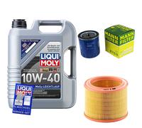 UOMO Controllo Set LIQUI MOLY 5L 10W-40 Per Peugeot 205 I 1.7 Diesel