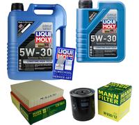 UOMO Controllo Set LIQUI MOLY 6L 5W-30 Per Opel Frontera A 2.3 TD Omega