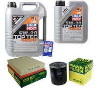 UOMO Controllo Set LIQUI MOLY 6L 5W-30 Per Opel Frontera A 2.3 TD Omega