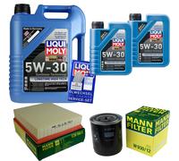 UOMO Controllo Set LIQUI MOLY 7L 5W-30 Per Opel Frontera A 2.3 TD Omega