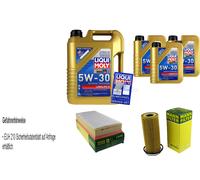UOMO Controllo Set LIQUI MOLY 8L 5W-30 Per VW Touareg 3.0 V6 TSI Hybrid Q7