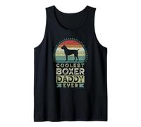 Uomo Coolest Boxer Daddy Ever, Father's Day, Boxer Dog Dad Canotta