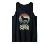 Uomo Coolest Corgi Daddy, Father's Day, Welsh Corgi Dad Canotta