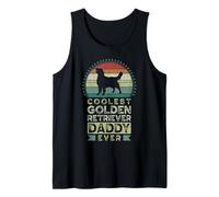 Uomo Coolest Golden Retriever Daddy Ever, Father's Day, Dad Canotta