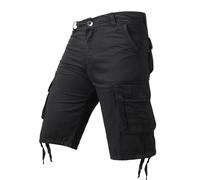 Uomo Corto Capri Pantaloni Pantaloncini Cargo Casual Tasca Larga Estate Cotone