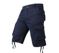 Uomo Corto Capri Pantaloni Pantaloncini Cargo Casual Tasca Larga Estate Cotone