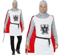 Uomo Costume da Cavaliere Storico Cavaliere Completo Da Smiffys