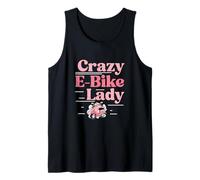 Uomo Crazy E-Bike Lady An E-Scooter Elettrico Veicolo Ebike Driver Canotta