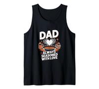 Uomo Dad Always Seasoned With Love, Speciale Famiglia Papà Padre D Canotta