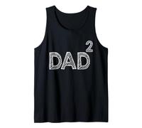 Uomo Dad² Divertente Matematica papà Squared Paternità Umorismo Canotta