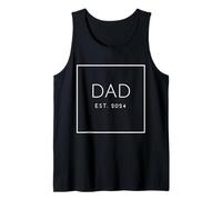 Uomo Dad Est. 2024, Per i nuovi padri, carattere bianco Canotta
