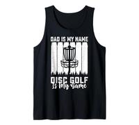 Uomo Dad Is My Name Disc Golf Is My Game - Funny Father's Day Canotta