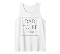Uomo Dad To Be Est. 2023, Per papà nuovi o in attesa, Carattere nero Canotta