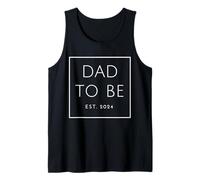 Uomo Dad To Be Est. 2024, Per papà nuovi o in attesa, carattere bianco Canotta