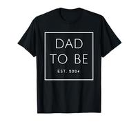 Uomo Dad To Be Est. 2024, Per papà nuovi o in attesa, carattere bianco Maglietta