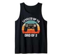 Uomo Daddy Again Leveled Up to Dad of 2 Gamer Controller Design Canotta