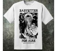 Uomo David Bowie Labirinto Film Jareth Babysitter T Shirt Il Goblin King Rétro