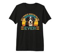 Uomo Design con Scritta Best Bernese Mountain Dog Dad Ever Maglietta Premium