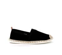 UOMO DESIGN - Espadrillas Uomo in Tela o Camoscio - Stile Chic e Casual - Leggero e Confortevole - Eliott, Sued nero, 44 EU