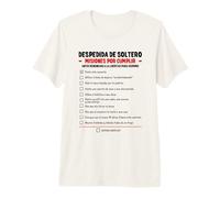 Uomo Despedida De Soltero Addio al Celibato Gioco in Spagnolo Maglietta Premium