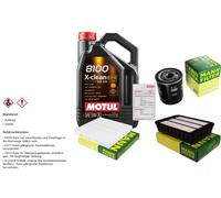 Uomo Di Controllo Set 5L di Motul 8100 x-Pulire Efe 5W-30 per di Mitsubishi