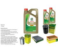 Uomo Di Controllo Set 7L castrol edge 5W-30 C3 per Sedile Cordoba Vario 1.9