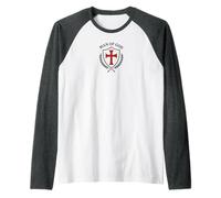 Uomo di Dio - Cavaliere Templare Cristiano cattolico Maglia con Maniche Raglan