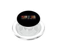 Uomo di Dio Marito Papà Protettore Cristiano Padre Retro PopSockets PopGrip per MagSafe