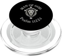 Uomo di Dio Salmo 112:1 Leone Cristiano PopSockets PopGrip per MagSafe