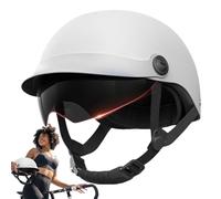 Uomo di sicurezza del viso aperto per la faccia di sicurezza per moto rigida dello scooter -A -COMPRESA CON PARASOLA VISITORE VISIONE -Mezzo addio copricapo con parasole