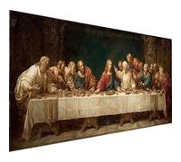 Uomo Dipingere con i Numeri Adulti, L'Ultima Cena Paint by Numbers Kit, Dipingere con i Numeri con Pennelli e Vernice Acrilica, Fai Da Te Passatempo per Adulti Kit, Decori Autunnali, 160x70cm D-6501