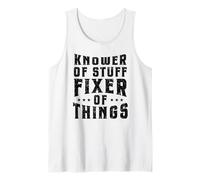 Uomo Divertente Meccanico papà Tuttofare Conoscitore di Cose Canotta