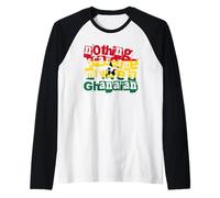 Uomo Divertente Niente Mi spaventa mia Moglie è Umorismo ghanese Maglia con Maniche Raglan