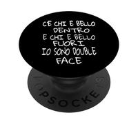 Uomo Divertenti Ironiche Bello Dentro Fuori io sono doppio PopSockets PopGrip Adesivo