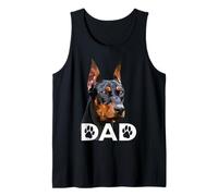 Uomo Doberman papà Il Cane Padre Pinscher papà Canotta