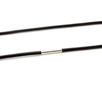 Uomo/Donna 3mm Originale Greco Pelle Collana Con Argento Sterling Gancio Twist