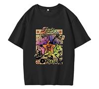 Uomo Donna Anime JoJo's Bizarre Adventure Maglietta Jonathan Joestar Joseph Joestar Kujo Jotaro Cartoon Manica Corta Girocollo Camicetta JoJo T-Shirt
