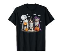 Uomo Donna Australian Shepherd Happy Halloween Dogs Lover Maglietta