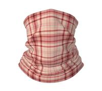 Uomo Donna Bandana Griglia Rossa Linea Sottile Sciarpa al Collo Elastico Ghetta da Collo Durevole Headwrap per Ciclismo Escursionismo Yoga