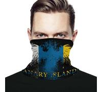 Uomo Donna Bandana Isole Canarie Bandiera delle Canarie Aquila Sciarpa al Collo Multiuso Decorazione Facciale Multifunzione Ghetta da Collo per Yoga Pesca Sports