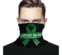 Uomo Donna Bandana Squadra di Supporto per La Consapevolezza della Depressione Verde Passamontagna Durevole Scaldacollo Multiuso Fascia per Capelli per Sports Ciclismo Motocicletta